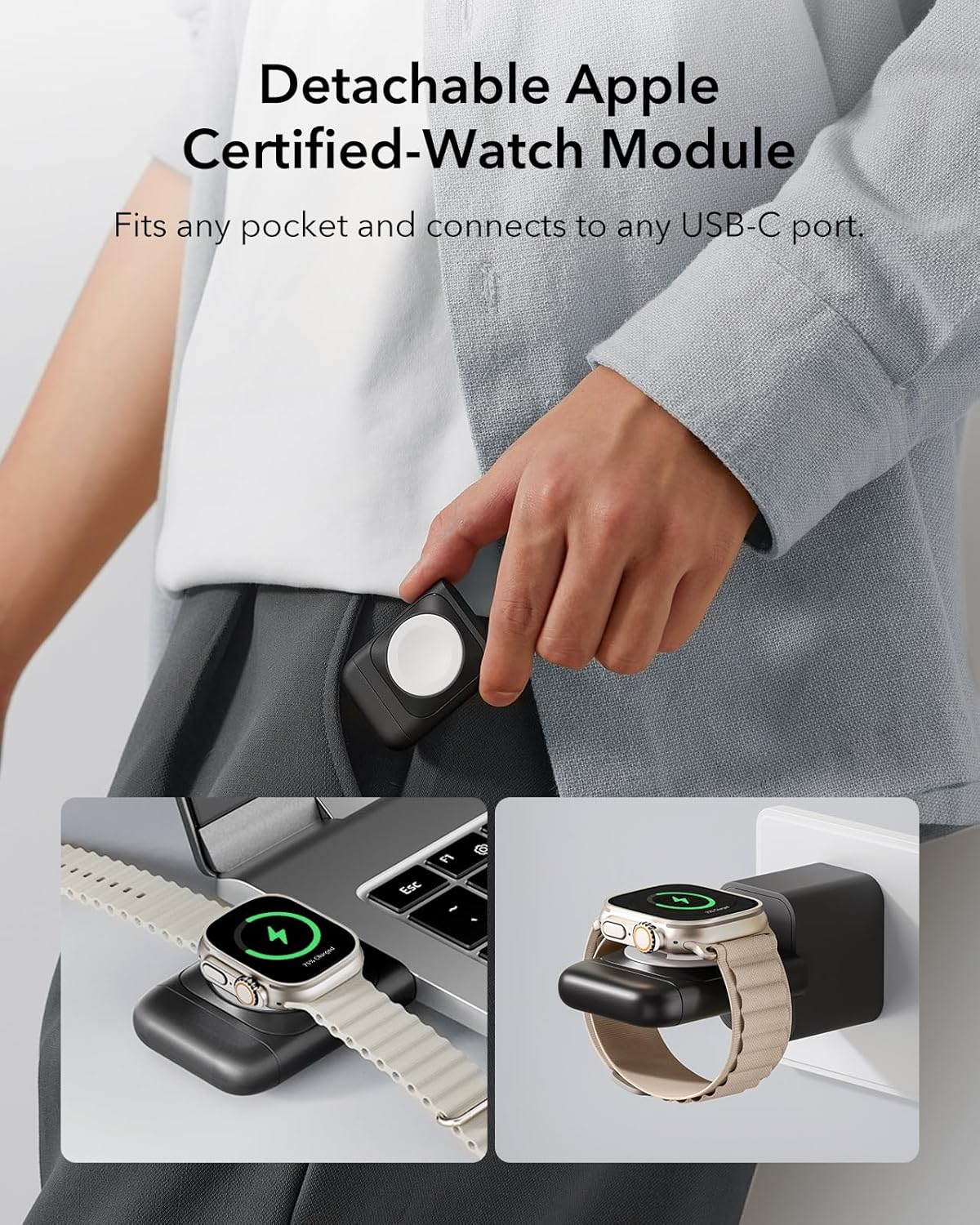  ESR Qi2 3-in-1 Charger Stand Designed for Magsafe